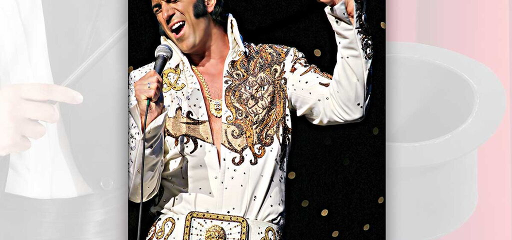 Oliver Steinhoff auf der Bühne als Elvis Presley Imitator